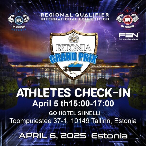 2025 NPC Estonia Grand Prix athletes check in